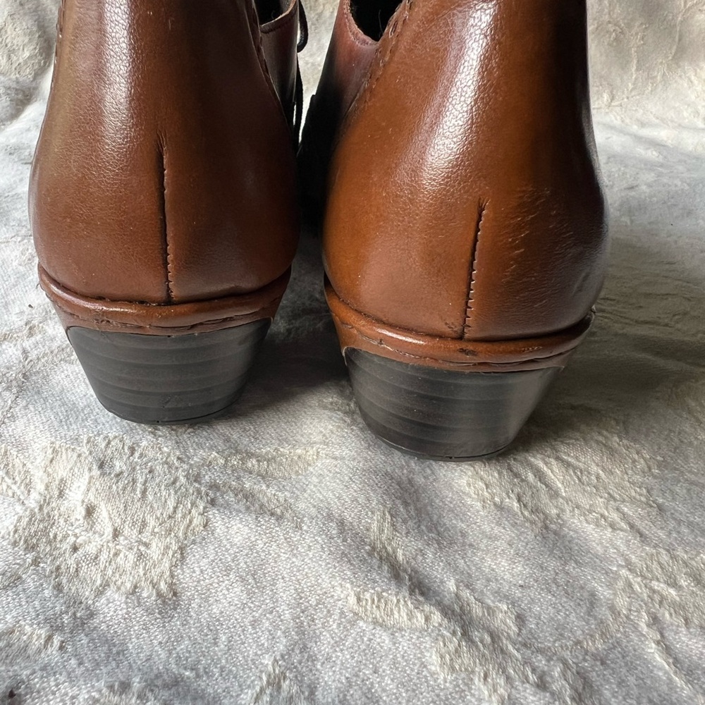 RIEKER Leather Brown Lace Up Comfort Oxford Loafer CottageCore Vintage Size 40 - Picture 5 of 8